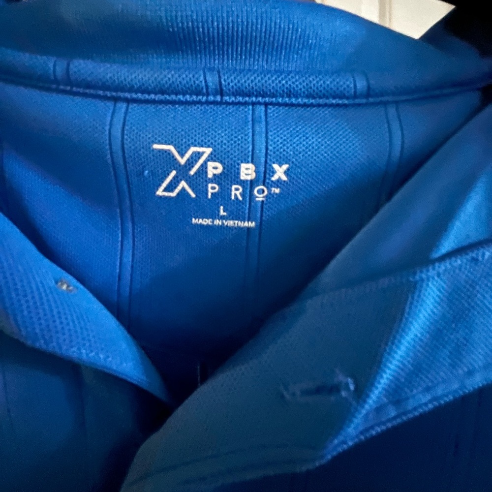 Blue polo shorts. Lightly worn. Large